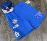 Los Angeles Dodgers Mens Mitchell & Ness Origin Fleece Shorts