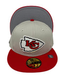 Kansas City Chiefs Fitted New Era 59FIFTY Super Bowl Champions World Class Cap Hat Stone Red