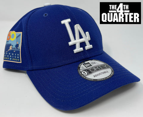 Dodgers Velcro Adjustable New Era 9Forty Stadium 60th Anniversary Side Patch Hat Cap