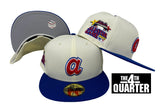 Atlanta Braves Fitted New Era 59Fifty "a" Logo 2000 ASG Chrome Blue Cap Hat Grey UV