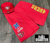 San Francisco 49ers Mens Mitchell & Ness Origin Fleece Shorts