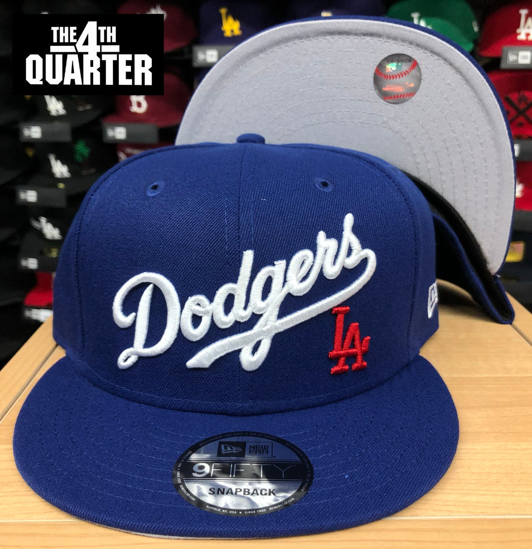 Los Angeles Dodgers Snapback New Era Wordmark Cap Hat Blue Red LA - THE 4TH QUARTER