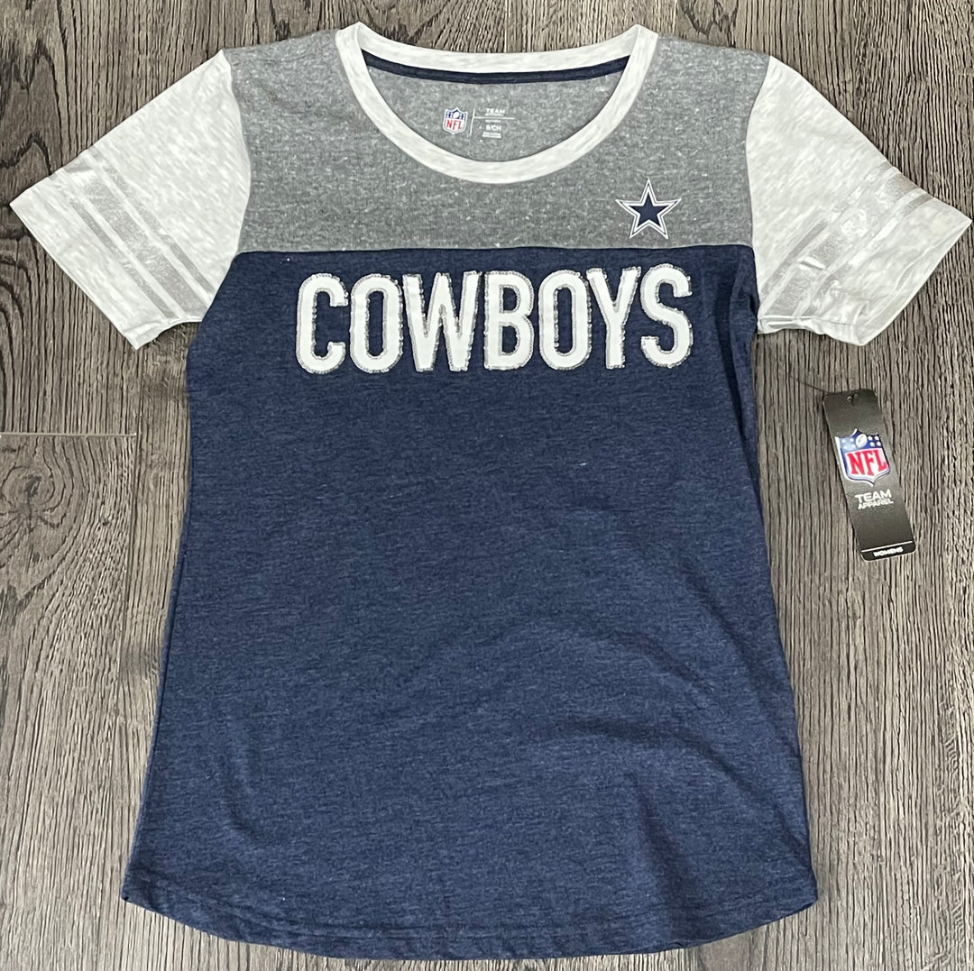 Dallas Cowboys Womens Grand Slam T-Shirt Navy - THE 4TH QUARTER