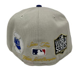 Dodgers Fitted New Era 59FIFTY World Class Cap Hat Cream Black