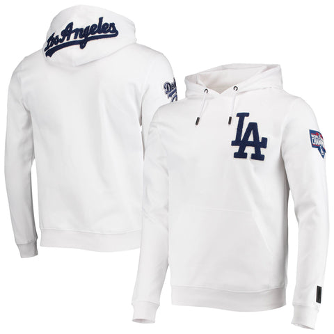 Los Angeles Dodgers Mens Sweatshirt Pro Standard White Hoodie