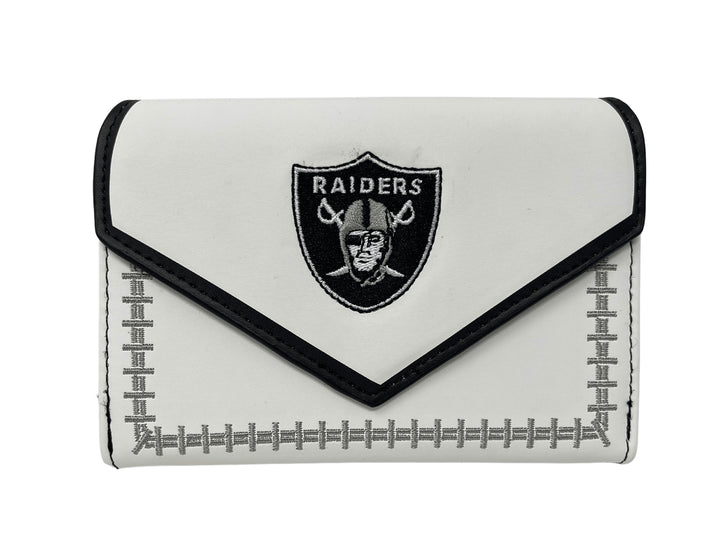 Las Vegas Raiders Womens Stitched Little Earth Wallet