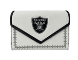 Las Vegas Raiders Womens Stitched Little Earth Wallet
