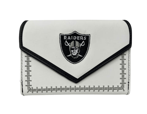 Las Vegas Raiders Womens Stitched Little Earth Wallet
