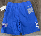 Los Angeles Dodgers Mens Mitchell & Ness Origin Fleece Shorts