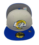 Los Angeles Rams Fitted New Era 59FIFTY Super Bowl Champions World Class Cap Hat Cream Royals