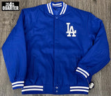 Los Angeles Dodgers Mens Reversible Heavyweight Royal Wool Jacket