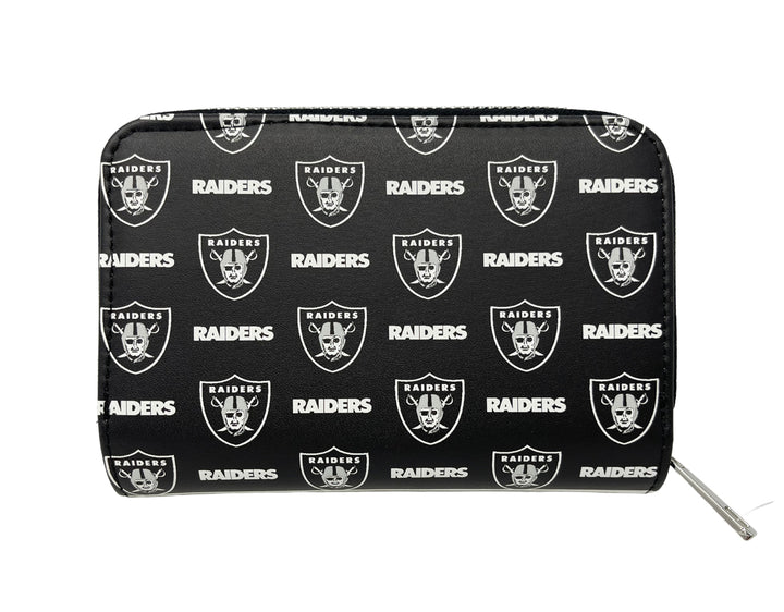 Las Vegas Raiders Womens Stitched Little Earth Wallet