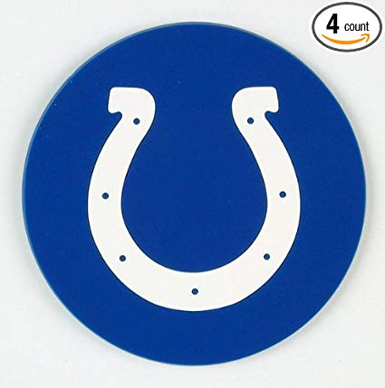 Indianapolis Colts 4 Piece Vinyl Coasters Set - THE 4TH QUARTER