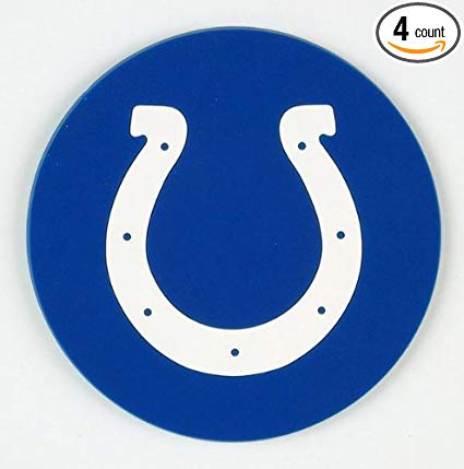 Indianapolis Colts 4 Piece Vinyl Coasters Set