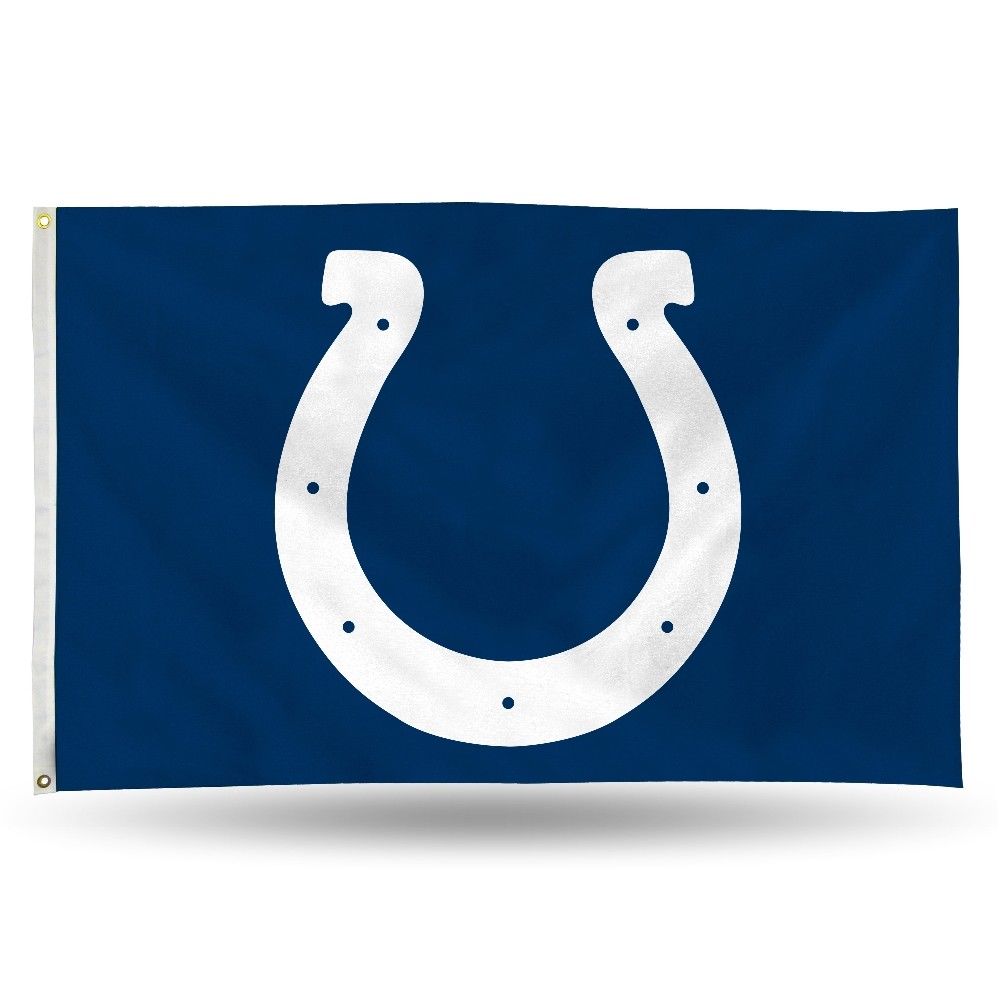 Indianapolis Colts Bar Home Decor 3' X 5' Flag Logo - THE 4TH QUARTER