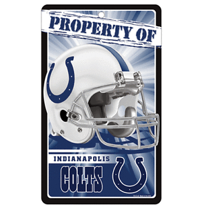 Indianapolis Colts Bar and Home Decor Property of Sign - THE 4TH QUARTER
