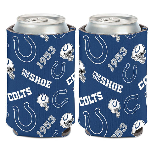 Indianapolis Colts 12oz Scatterprint Can Cooler Kaddy Holder