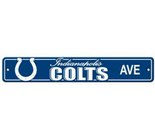 Indianapolis Colts AVE Bar Home Decor Plastic Street Sign - THE 4TH QUARTER