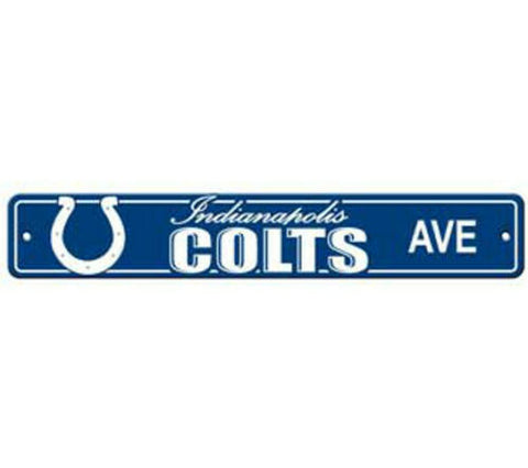 Indianapolis Colts AVE Bar Home Decor Plastic Street Sign
