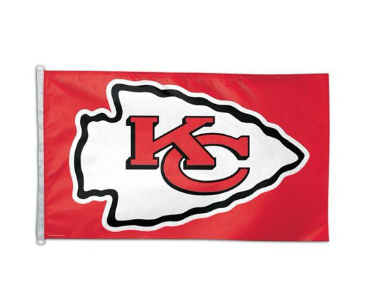 Kansas City Chiefs Bar Home Decor 3' X 5' Flag Logo - THE 4TH QUARTER