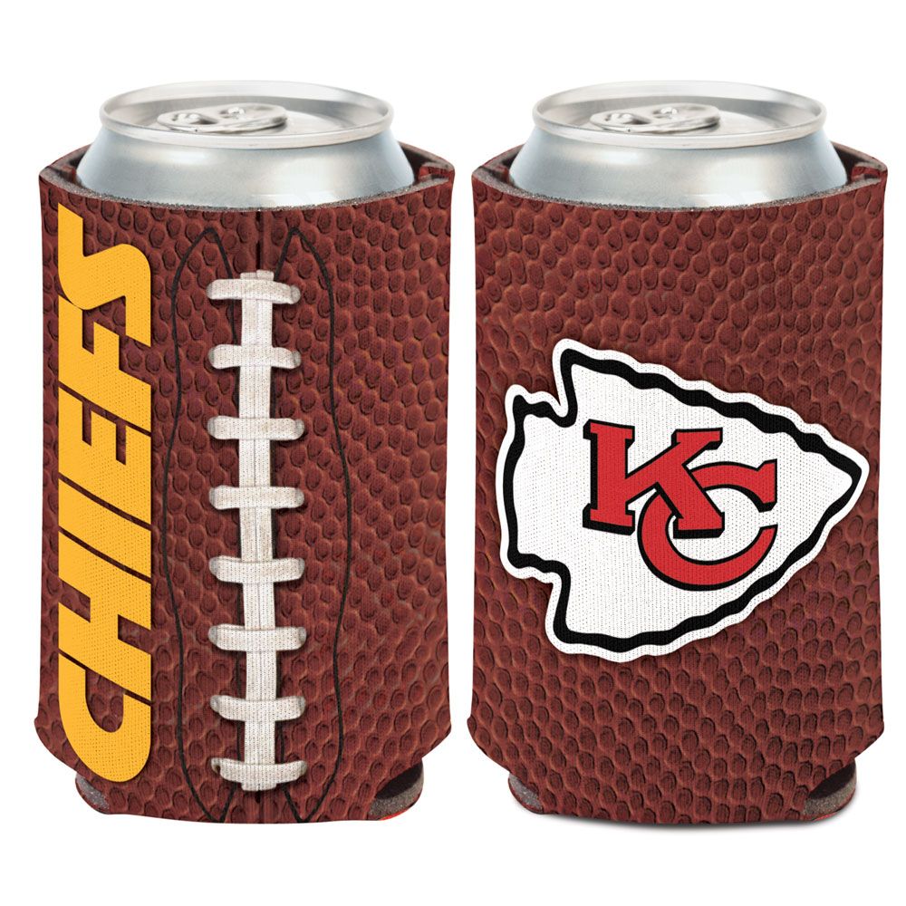 Kansas City Chiefs 12oz Football Can Cooler Kaddy Holder - THE 4TH QUARTER