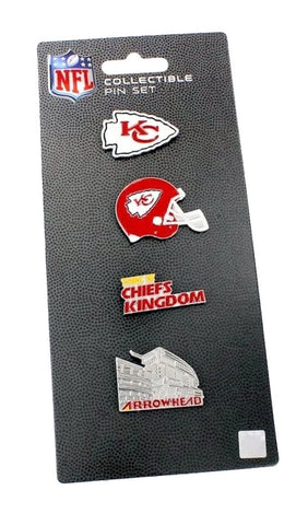 Kansas City Chiefs Pin Set Logo Evolution Collectible