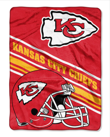 Kansas City Chiefs Blanket 60" x 80" Slant Raschel Throw