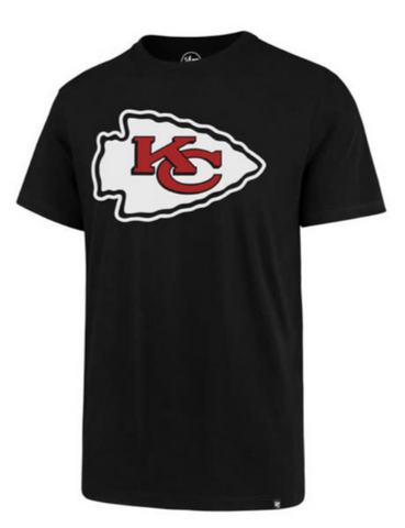 Kansas City Chiefs Mens T-Shirt 47 Brand Logo Black