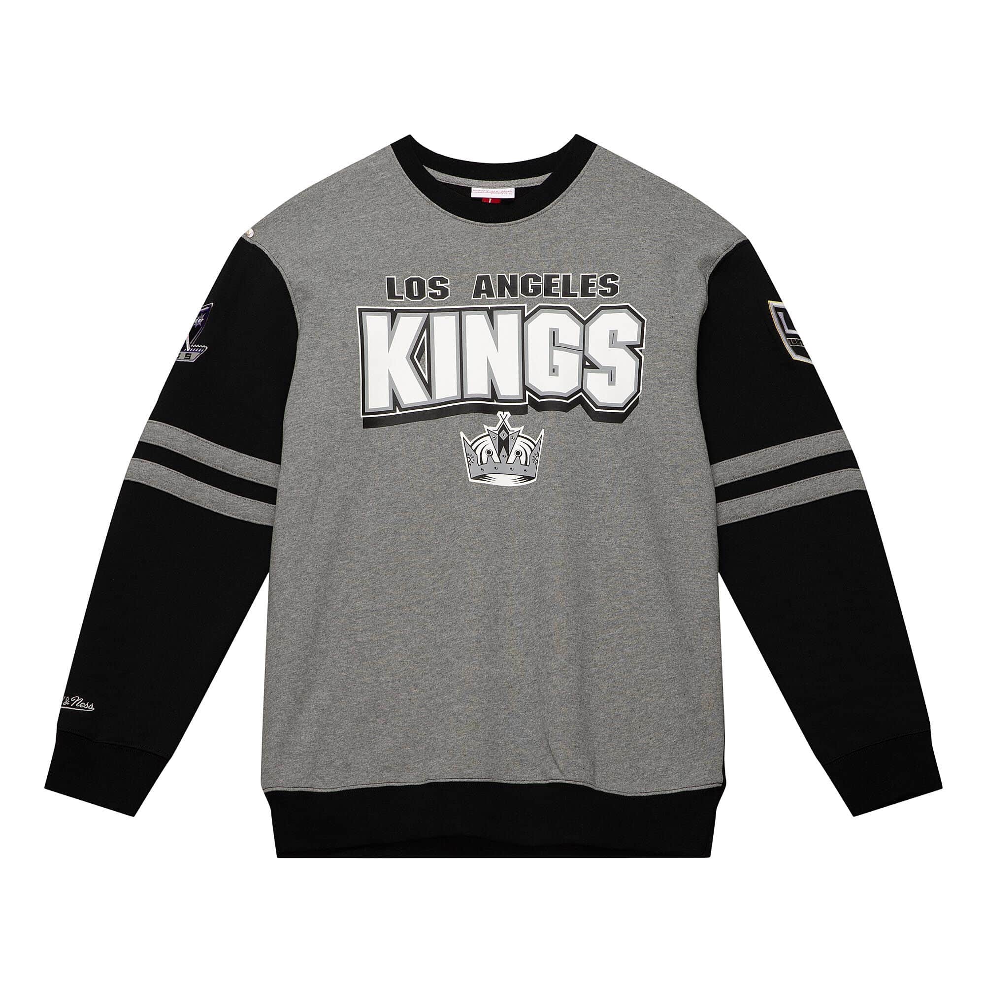 Los Angeles Kings Mens Sweatshirt Mitchell & Ness All Over Crew