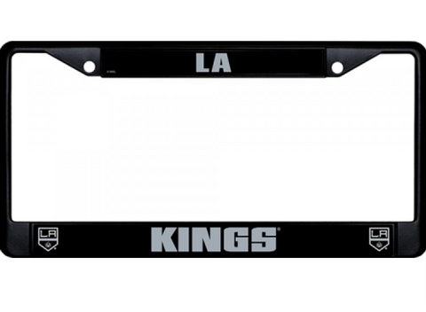Los Angeles Kings Chrome License Plate Frame Black