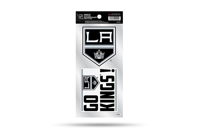 Los Angeles Kings Double Up Die Cut Sticker 2pc - THE 4TH QUARTER
