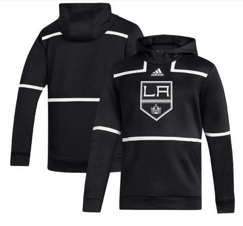 Los Angeles Kings Mens Sweatshirt Adidas Pullover Hoodie Under the Lights AEROREADY Black