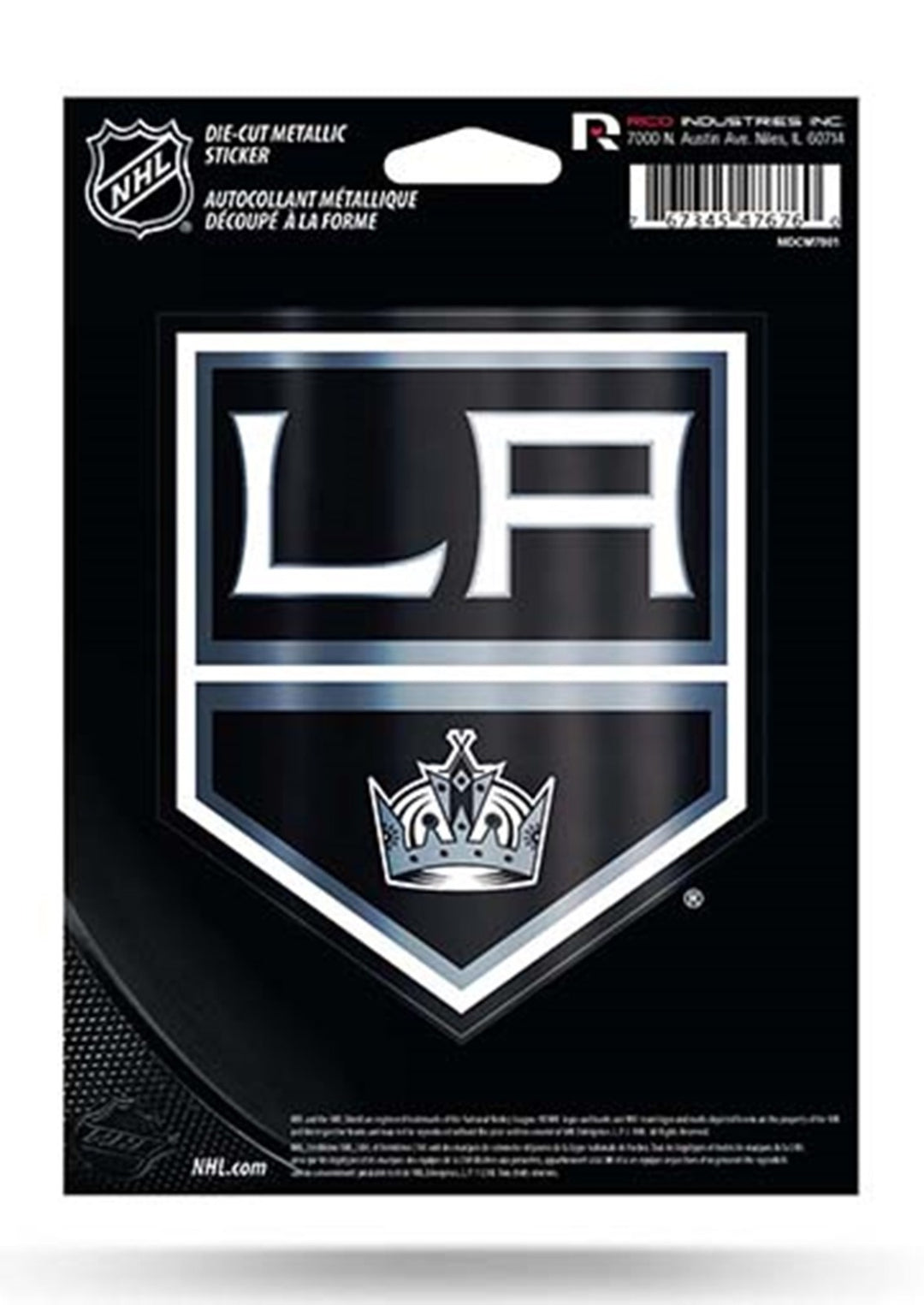 Los Angeles Kings Rico 5" Metallic Decal Die Cut Sticker - THE 4TH QUARTER