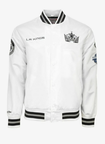 Los Angeles Kings Mens Jacket Mitchell & Ness Lightweight City Collection White