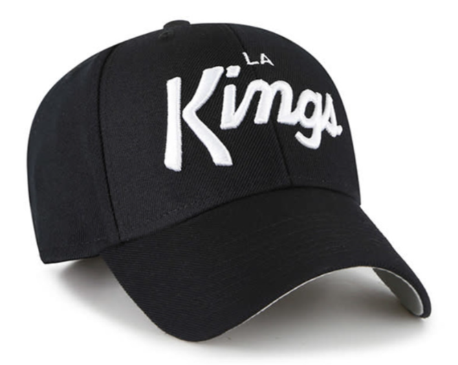 Los Angeles Kings Snapback 47 Brand Script MVP Cap Hat Black - THE 4TH QUARTER