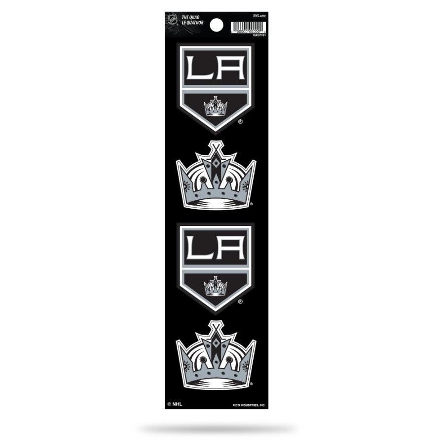Los Angeles Kings The Quad 4-Pack Decal - THE 4TH QUARTER