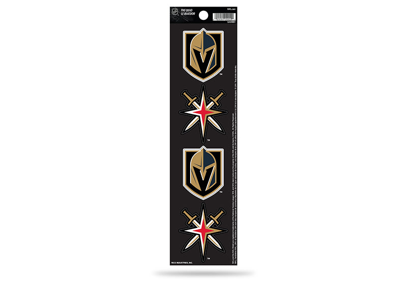 Vegas Golden Knights Decal The Quad 4 Pack - THE 4TH QUARTER