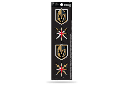 Vegas Golden Knights Decal The Quad 4 Pack