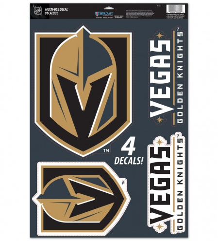 Vegas Golden Knights Multi Use Decal 11" X 17" 4 in 1 - THE 4TH QUARTER