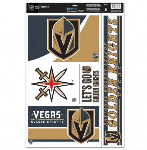 Vegas Golden Knights Multi Use Decal 11" x 17" 5 in 1 - THE 4TH QUARTER