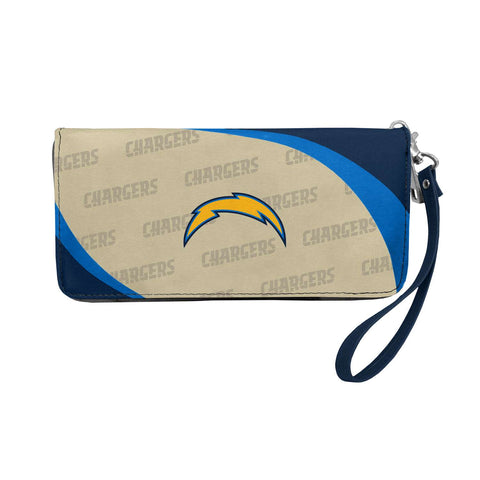 Los Angeles Chargers Womens Wallet Curve Zip Organizer