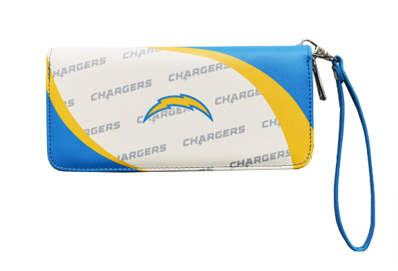 Los Angeles Chargers Womens Wallet Curve Zip Organizer - THE 4TH QUARTER