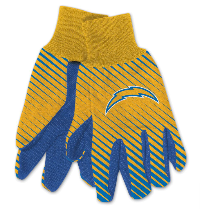 Los Angeles Chargers Sport Utility Gloves Stripes - THE 4TH QUARTER