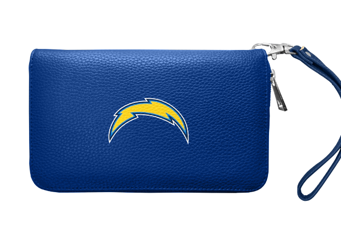 Los Angeles Chargers Womens Wallet Pebble Organizer Royal - THE 4TH QUARTER
