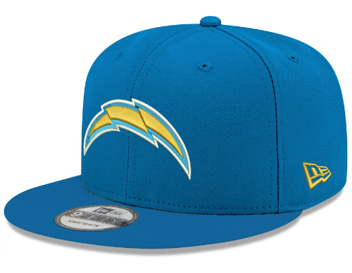 Los Angeles Chargers Snapback New Era 9Fifty Basic Light Blue Cap Hat - THE 4TH QUARTER