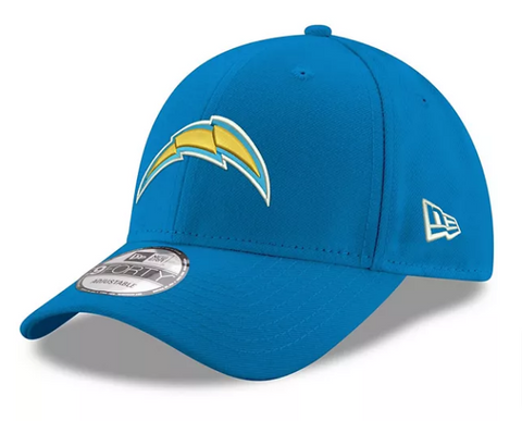 Los Angeles Chargers New Era 9Forty The League Adjustable Velcro Cap Hat Sky Blue