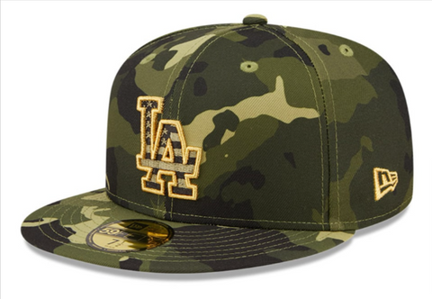 Los Angeles Dodgers Fitted New Era 59Fifty 2022 Armed Forces Cap Hat