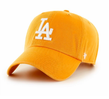 Los Angeles Dodgers Strapback '47 Brand Clean Up Gold Adjustable Cap Hat