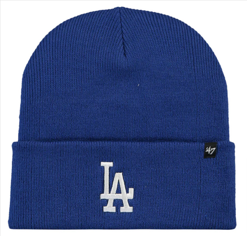 Los Angeles Dodgers Beanie Knit 47 Brand Fold Blue - THE 4TH QUARTER