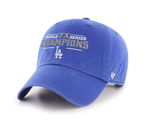 Los Angeles Dodgers Strapback 47 Clean Up 7X World Series Champions